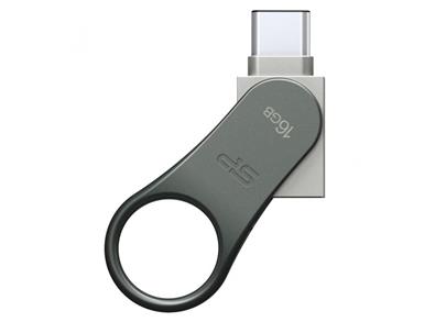 Silicon Power flash disk USB Mobile C80 16GB USB 3.0 Type-C stříbrný