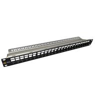 Solarix Modulární neosazený patch panel Solarix 24 portů 1U