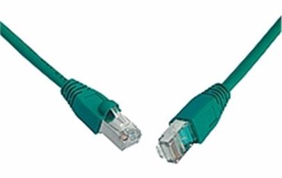 Solarix Patch kabel CAT5E SFTP PVC 15m zelený snag-proof C5E-315GR-15MB