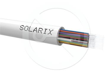 Solarix Riser kabel Solarix 24vl 9/125 LSOH Eca bílý SXKO-RISER-24-OS-LSOH-WH