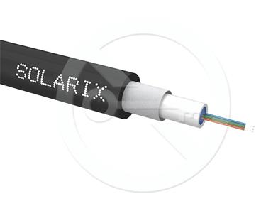 Solarix Univerzální kabel CLT Solarix 04vl 50/125 LSOH Eca OM4 černý SXKO-CLT-4-OM4-LSOH
