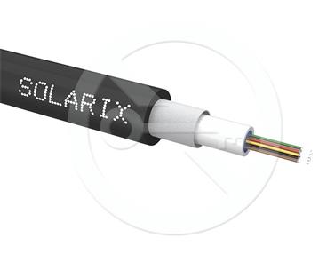 Solarix Univerzální kabel CLT Solarix 12vl 50/125 LSOH Eca OM4 černý SXKO-CLT-12-OM4-LSOH