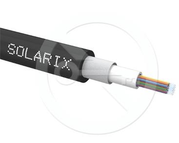 Solarix Univerzální kabel CLT Solarix 24vl 50/125 LSOH Eca OM2 černý SXKO-CLT-24-OM2-LSOH