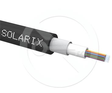 Solarix Univerzální kabel CLT Solarix 24vl 50/125 LSOH Eca OM3 černý SXKO-CLT-24-OM3-LSOH