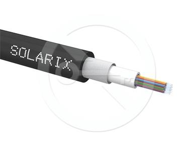 Solarix Univerzální kabel CLT Solarix 24vl 50/125 LSOH Eca OM4 černý SXKO-CLT-24-OM4-LSOH
