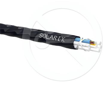 Solarix Zafukovací kabel MICRO Solarix 12vl 9/125 HDPE Fca černý SXKO-MICRO-12-OS-HDPE