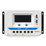 Solární PWM regulátor 12/24 V, 30 A, USB, vstup 50V (VS3024AU)