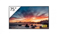 SONY 75" 4K HDR Professional BRAVIA, 18/7, 500 cd/m2, landscape / portrait, Android 9, X1 processor, IP control + tuner