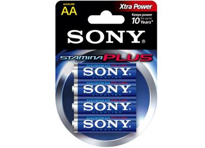 Sony alkalická baterie "STAMINA PLUS" - LR6/AA 1,5V - 4 ks v balení Eco Pack