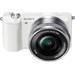 SONY ILCE-5100 Fotoaparát Alfa 5100 s bajonetem E + 16-50mm objektiv - White