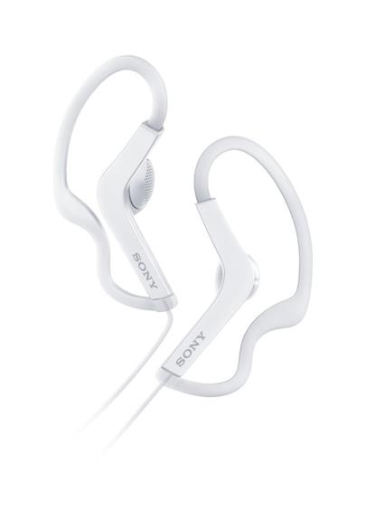SONY MDR-AS210AP Sportovní sluchátka s klipem + ovladač pro telefon - White