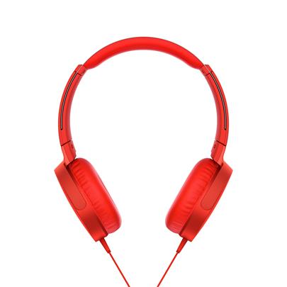 SONY MDRX-B550AP Sluchátka EXTRA BASS & DJ type - headband - Red