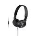 SONY MDRZX310AP headset/ sluchátka + mikrofon/ náhlavní řady ZX s ovladačem na kabelu/ černá