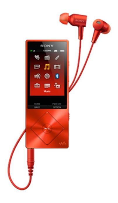 SONY NW-A25HN - Přehrávač Walkman® se zvukem s vysokým rozlišením - Red