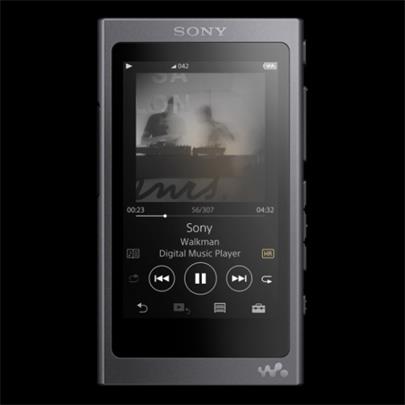 SONY NW-A45B - Přehrávač Walkman se zvukem s vysokým rozlišením, BLUETOOTH, S-Master HX, dotyková obrazovka, 16GB, Black