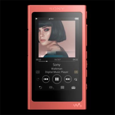 SONY NW-A45HNR Přehrávač Walkman se zvukem s vysokým rozlišením, BLUETOOTH, S-Master HX, včetně sluchátek, 16GB, Red