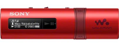 SONY NWZ-B183 – Přehrávač WALKMAN® s portem USB, 4GB RED