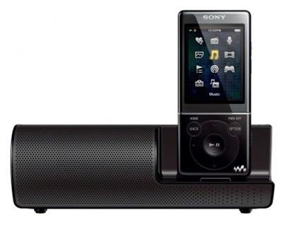 SONY NWZ-E473 - 4GB videopřehrávač mp3 Walkman s přenosným stereof. reproduktorem, černý