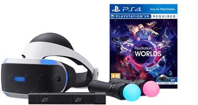 SONY PS4 PlayStation VR + Move Twin Pack + Eye Camera V2 + VR Worlds