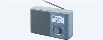 SONY XDR-S61DL Přenosné FM/DAB rádio, modré, víceřádkový bíle podsvícený display. 5 paměťových tlačítek