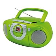 Soundmaster SCD5100GR/ CD přehrávač/ Přehrávač Kazet/ FM rádio/ Zelený