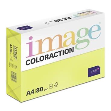 SPARE PRINT Kancelářský papír Image Coloraction A4/80g, Ibiza - reflexní žlutá (NeoGb), 500 listů