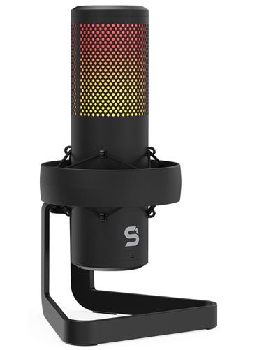 SPC Gear AXIS streamovací mikrofon / USB / volitelné směřování / sluchátkový výstup / RGB podsvícení / stabilní držák