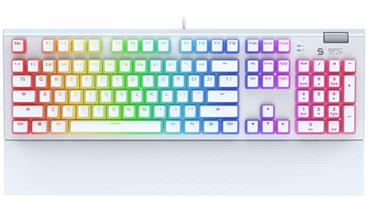 SPC Gear klávesnice GK650K Omnis Onyx white Pudding Edition / mechanická / Kailh Red / RGB / kompaktní / US lay / USB