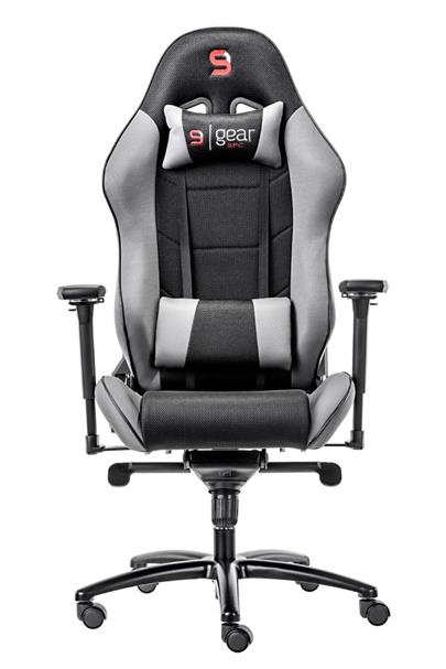 SPC Gear SR500 GY herní židle šedá - textilní