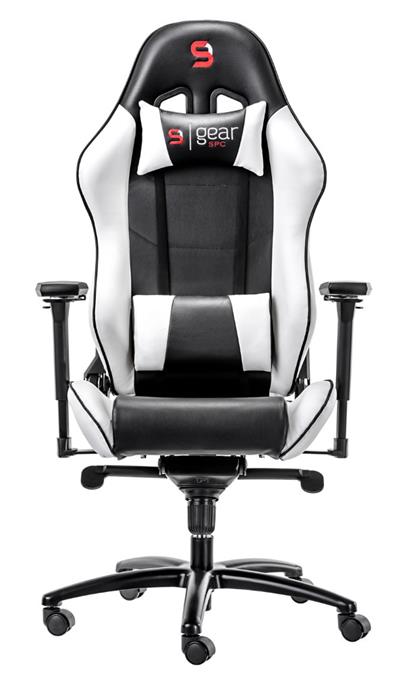 SPC Gear SR500 WH herní židle bílá - kožená