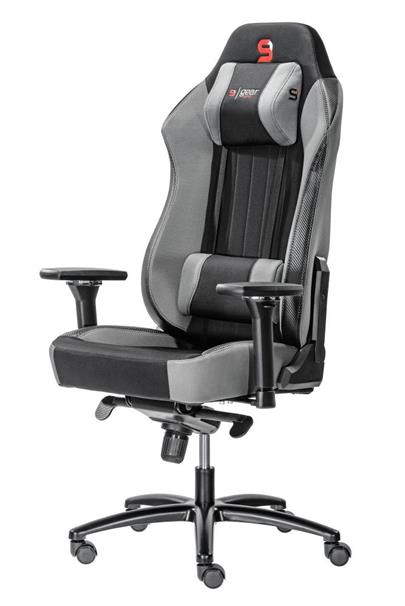 SPC Gear SR700F GY herní židle / do 190cm/ do 150kg / textilní / šedá