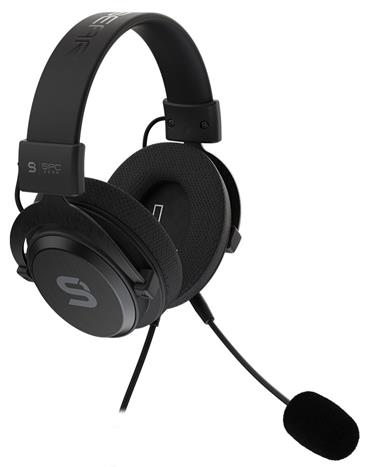 SPC Gear Viro Infra headset / odnímatelný mikrofon / drátová / černá