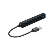 SPEED LINK pasivní rozbočovač SNAPPY SLIM USB Hub,  4-Port, USB 2.0, černá