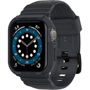 Spigen Rugged Armor Pro kryt s řemínkem Apple Watch 6/SE/5/4 44 mm šedý