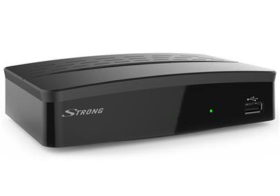 STRONG DVB-T/T2 přijímač SRT 8209/ bez displeje/ Full HD/ H.265/HEVC/ PVR/ EPG/ USB/ HDMI/ LAN/ SCART/ černý