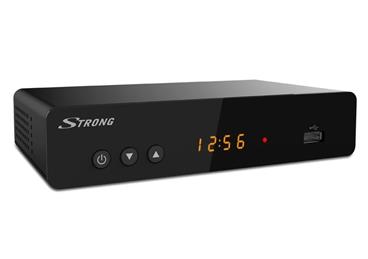STRONG DVB-T/T2 přijímač SRT 8222/ Full HD/ H.265/HEVC/ twin tuner/ PVR/ EPG/ USB/ HDMI/ LAN/ SCART/ černý