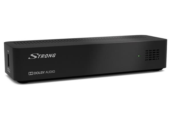 STRONG DVB-T/T2 set-top-box SRT 8213/ bez dipsleje/ Full HD/ H.265/HEVC/ PVR/ EPG/ USB/ HDMI/ LAN/ SCART/ černý