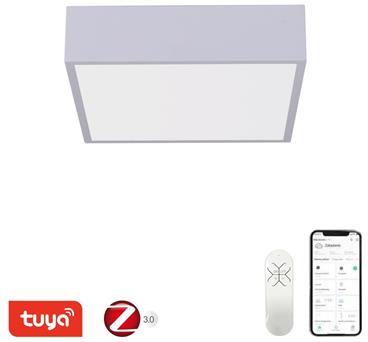 Stropní LED svítidlo pro chytrou domácnost osvětlí interiér a možnost výběru odstínu bílé barvy dokonale dokreslí atmosféru. Podpo