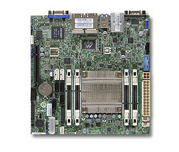 SUPERMICRO ITX MB Atom C2550,4xSODIMM,6xSATA,4xLAN,PCI-E x8