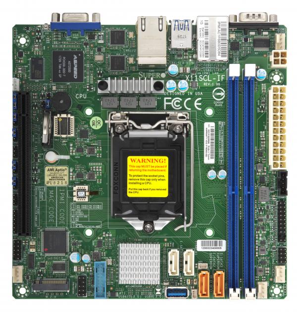 SUPERMICRO ITX MB s1151 E-21xx,2xDDR4,4xSATA,PCI-E,M.2