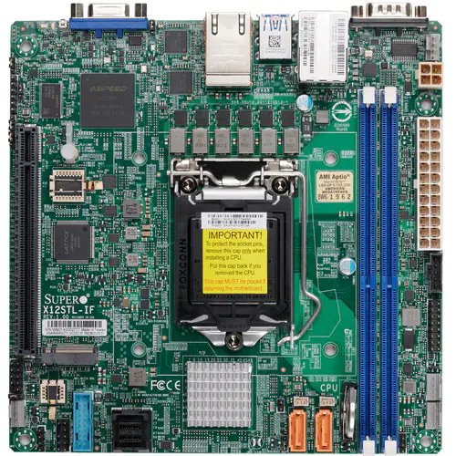 SUPERMICRO MB s1200,2xDDR4,6xSATA,1xPCI-E,M.2,ITX