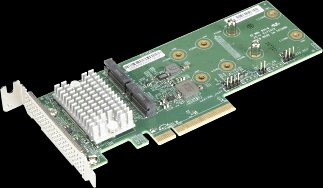 SUPERMICRO RAID 0/1 pro 2×NVMe/SATA M.2 do PCI-E8 g3