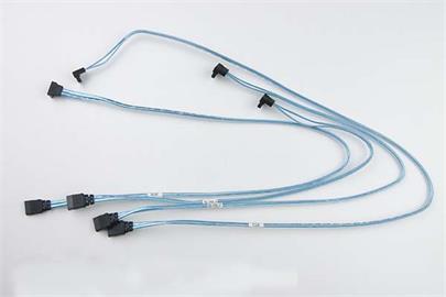 SUPERMICRO set 4x SATA 38/48/59/70cm kabel zalomene (1U/2U)