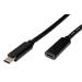 SuperSpeed 5Gbps (USB 3.0) kabel prodlužovací USB C(M) - USB C(F), 2m, černý