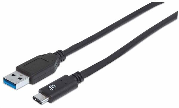 SuperSpeed+ USB C Device Cable, USB 3.1, Gen 2, Type-A Male to Type-C Male, 10 Gbps, 50 cm (20 in.),