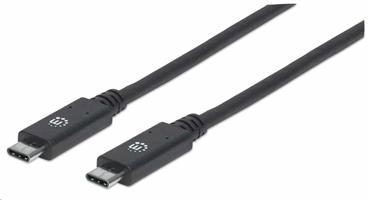 SuperSpeed+ USB-C Device Cable, USB 3.1 Gen 2, Type-C Male to Type-C Male, 10 Gbps, 5 A, 1 m (3 ft.)