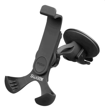 Sweex DS110V2 - univerzální držák telefonu do auta na sklo/ventilaci, černý