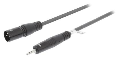 Sweex SWOP15300E15 - kabel XLR zástrčka - Jack 3.5mm zástrčka, 1.5 m, šedá
