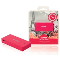 SWEEX USB čtečka karet Paris, fuchsiová - NPCR1080-09