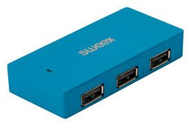 SWEEX USB rozbočovač Curaçao, 4 porty, modrý